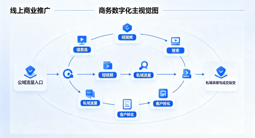 中市区线上商业推广怎么做？全域流量闭环搭建与低成本转化实战指南